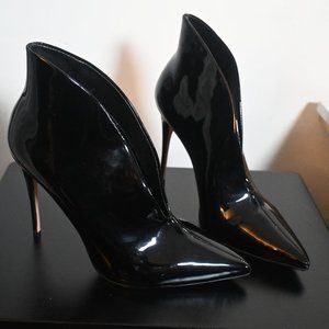 Black Patent Leather Heel/ Booties